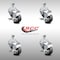 Service Caster 3 Inch SS Thermoplastic Rubber Swivel 1/2 Inch Threaded Stem Caster Set Brake SCC SCC-SSTS20S314-TPRB-TLB-M1015-4 - alternate 5